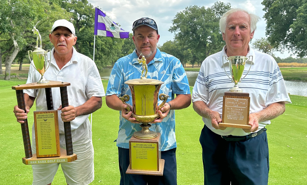 212 San Saba Course Champions with their trophies in hand 